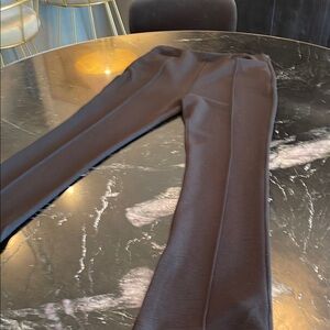 Wayf High Rise Pintuck Sleek Black Pants